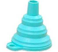 SquarezhenBo 1Pc Blue Silicone Collapsible Funnel, Silicone Collapsible Funnel, Silicone Collapsible Funnel for Liquids and Powders/(Kitchen and Home) Collapsible Funnel Knives and Kitchen Utensils