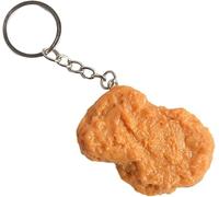 SquarezhenBo 1Pc Chicken Nugget Keychain, Food Keychain, Simulation of Fried Chicken Keychain Nuggets Wing Keychain for Handbag Purse,Car Keychains Car Accessories