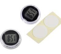 SquarezhenBo 1Pc Mini Motorcycle Clock, Waterproof Stick-On Motorbike Mount Watch, Digital Clocks for Vehicle, Auto, Car, SUV and More, 1.1 Diameter Small in Size and Light in Weight
