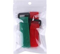 SquarezhenBo 2PCS Anti-Crowing Rooster Collar, Adjustable, Nylon, Green, Red, Anti-Hook, No Noise, Bell, Adult, Small, 2 count