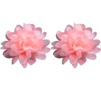 SquarezhenBo 2Pcs Pink Flower Ring for Dance, Adjustable Finger Ring with Artificial Rose for Flower Dance Artificial Flowers Home Décor Products