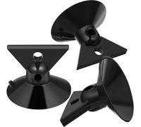 SquarezhenBo 3 Pcs Black for GU10 Light Bulb Suction Cup Inverted Triangular Suction Cup Lights Remove