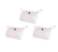 SquarezhenBo 3 Pcs Clear Womens Transparent Card Holder Wallet Small Coin Purse Keychain Mini Change Pouch Credit Card Case Coin Purses and Pouches Wallets, Card Cases Money Organizers