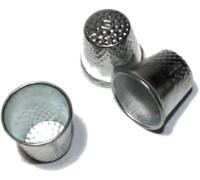 SquarezhenBo 3Pcs Thimbles Cutter Sewing Tool Silver Metal Handle Finger Protection Pen Needle Handmade Sewing Machine Accessories Durable，Arts and Crafts