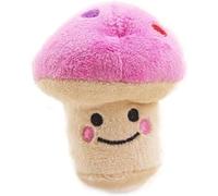 SquarezhenBo Pink Pet Small Dog Chew, Puppy Mushroom Shape Plush Squeaky Beautiful, Dog Pet Supplies