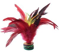 SquarezhenBo Red Kick Shuttlecock, 20CM Fadeless Colorful Feathers Chinese Shuttlecock Adults, Chinese Jianzi Foot Feather Sports Toy for Indoor and Outdoor Tennis and Racquet Sports Shuttlecock
