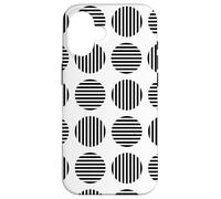 Squaring the Circle Black and White Bauhaus 2 Shapes Mania Case for iPhone 16