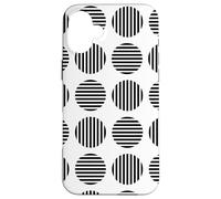 Squaring the Circle Black and White Bauhaus 2 Shapes Mania Case for iPhone 16 Plus