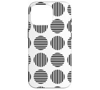 Squaring the Circle Black and White Bauhaus 2 Shapes Mania Case for iPhone 16 Pro