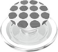 Squaring the Circle Black and White Bauhaus 2 Shapes Mania PopSockets PopGrip for MagSafe