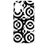 Squaring the Circle Black and White Bauhaus Shapes Mania Case for iPhone 16