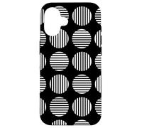 Squaring the Circle Black and White Bauhaus Shapes Mania Case for iPhone 16