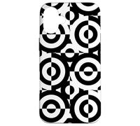 Squaring the Circle Black and White Bauhaus Shapes Mania Case for iPhone 16 Plus