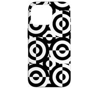 Squaring the Circle Black and White Bauhaus Shapes Mania Case for iPhone 16 Pro