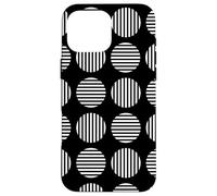 Squaring the Circle Black and White Bauhaus Shapes Mania Case for iPhone 16 Pro Max