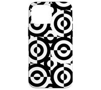 Squaring the Circle Black and White Bauhaus Shapes Mania Case for iPhone 16 Pro Max