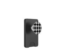 Squaring the Circle Black and White Bauhaus Shapes Mania PopSockets PopWallet for MagSafe
