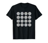 Squaring the Circle Black and White Bauhaus Shapes Mania T-Shirt