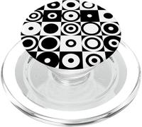 Squaring the Circle Quadrature of the Circle Black White 3 PopSockets PopGrip for MagSafe