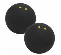 Squash Ball, 38mm Competition Squash Ball,2 Squash Balls Double Yellow Dot,High Bounce Rubber Competition Squash Ball,Professional Squash Racket Balls,Training Squash Ball,Slow Speed Handball Ball