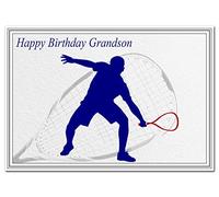 Squash Birthday Cards for him - Best Unusual Unique Cool Special - Men Male (Grandson Birthday Card - Squash theme)