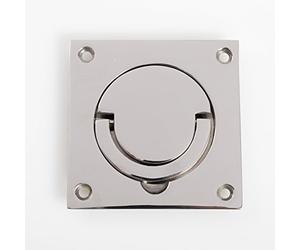 Squash Court Handle 89 x 89 x 3mm (Polished Stainless Steel)