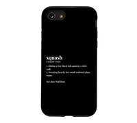 Squash Player Funny Squash Dictionary Racquet Sport Case for iPhone SE (2020) / 7/8