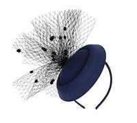 Squash Racket Protection Women's Pure Colour Mesh Beret Dress Accessories Sweatbands Set Yellow (Navy, One Size)