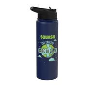 Squash The Coolest Game On Earth FunnySquash Player Stainless Steel Insulated Water Bottle