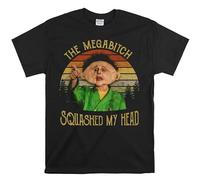 Squashed My Head T-Shirt, Drop Dead Fred Shirt, Vintage Retro Sunset Design Unisex Crewneck Tshirt, Movies TV Show T Shirts Black