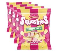 Squashies Drumstick Rhubarb & Custard 140g (Pack of 4)