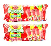 Squashies Drumstick Squeezee Freezable Pops 24 Pack - 2 x 12 Packs (540ml Each) - Freeze & Enjoy Ice Pops - Includes Gifty Goodness Shopping List