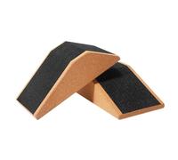 Squat Heel Wedge - Cork Squat Wedge Block | Lightweight Incline Ramp Board | Non-Slip Fitness Heel Wedge | Adjustable Angle Ramp For Calf Stretching | Durable Exercise Support For Yoga, Weightlifting,