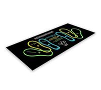 Squat Mat with Foot Position, Gym Mat, 31.49 X 13.77in Easy to Clean, Lightweight and Portable, Designed with 3 Different Squat Step Positions, Suitable for Home, Gym, Etc