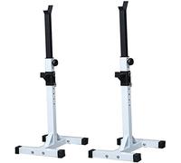 Squat rack adjustable barbell weight benches Bench press home fitness equipment weights dumbbell bench Dumbbell bench,White-2 * 47 * 43 * 149cm