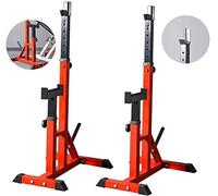 Squat Rack Adjustable Rack Fitness Barbell Squat Stands Rack Barbell Free Press Bench Home Gym Stand Fitness