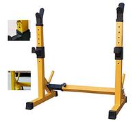 Squat Rack Adjustable Squat Rack Stand Barbell Rack Bench Press Rack Sturdy Weight Lifting Fitness Home Gym Multi-Function Stand Strength Tr
