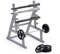 Squat Rack Pen Holder, Barbell Rack Pen Holder with Barbells Weights, Mini Pencils Holders for Gym Theme, Desktop Accessories for Office, Gift for Weightlifting