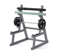 Squat Rack Pen Holder, Office Decor Squat Rack Mini Barbell Pen Holder with Weights and Barbells for Office Gym Decorations for Lovers Weight Lifting Fitness