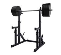 Squat Rack Weightlifting Barbell Bed Frame Multi-Function Portable Barbell Bench Press Rack Shelf Bracket Home Fitness Equipment for Adults Indoor and Outdoor
