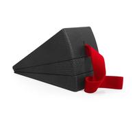 Squat Slanting Wedge Platform 3Pcs Squat Wedge Block Calf Raise Multi-Functional Foot and Stretching Incline Adjustable for Yoga Fitness Workout(Black red)