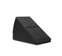 Squat Wedge 3Pcs Leg Stretcher Foot Squat Wedge Foam Slant Board Yoga Calf Raise Block Easy Install Squatting Equipment(Black A)