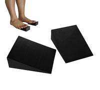 Squat Wedge Block, 11.5x9x3cm Slant Board Squat Wedge Blocks Yoga Wedge Block, Home Workout Accessory for Fitness, Pushup, Weightlifting, Yoga, Knees over Toes