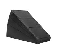 squat wedge block 3Pcs Squat Wedge Block Calf Raise Multi-Functional Foot and Stretching Incline Adjustable for Yoga Fitness Workout(Black)