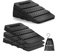 Squat Wedge Block 6PCS Adjustable Non-Slip Rubber Squat Ramp,Squat Wedge for Heel Elevated Squat,Weight Lifting,Calf Stretcher, Deadlift Squat Improve Mobility Balance and Strength Performance