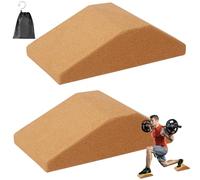 Squat Wedge Block Set of 2: Non-Slip Cork Calf Stretcher for Stretching, Slant Board for Mobilisation, Calf Stretcher Squat Wedge, Slant Board Mobilisation Wedge for Squats and Deadlifts