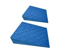 Squat Wedge Blocks - High Density Construction Modular Angle Configuration Silicone Grip Base | 8.5 Degree And 17 Degree Incline Set For Heel Elevated Squats Calf Stretching Mobility Training