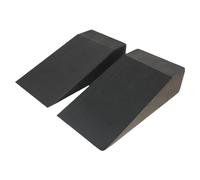 Squat Wedge Blocks, Soft Wrist Wedge | Squat Wedge Ramp | YOGA Pilates Block Slant Board Calf Stretcher, 2pcs EVA Foam Foot Ankle Knee Stretcher Leg Extender for Pushh-Up, Flat, Squat