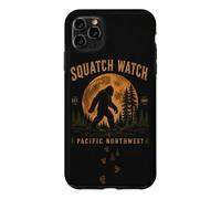 Squatch Watch Pacific Northwest Bigfoot Full Moon Vintage Case for iPhone 11 Pro Max