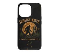 Squatch Watch Pacific Northwest Bigfoot Full Moon Vintage Case for iPhone 13 Pro